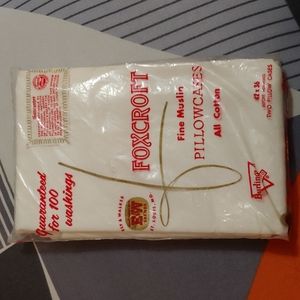 Ely & Walker vintage Foxcroft Fine Muslin Pillowcases NIP